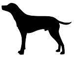 Dalmation Silhouette Decal Sticker